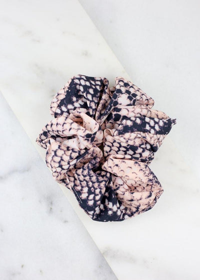 snake print scrunchie