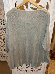 Greyleigh’s grey sweater