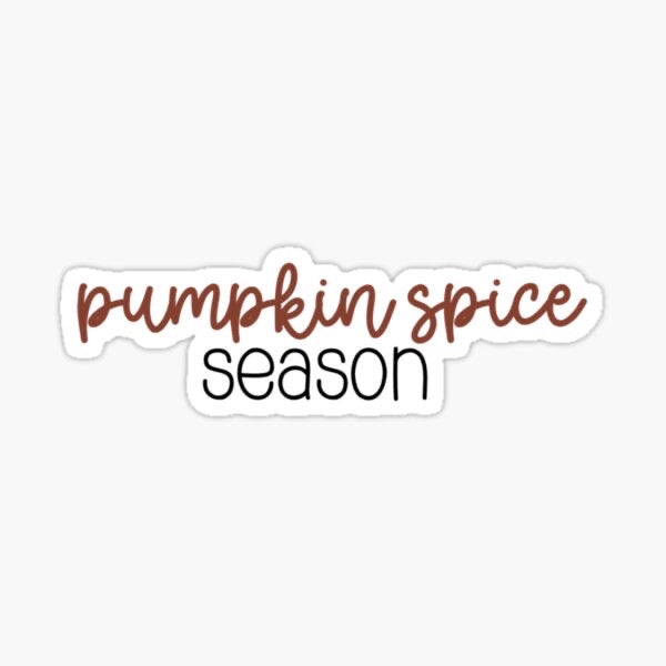 pumpkin spice sticker