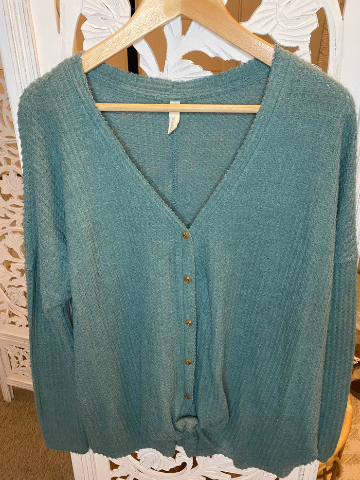 Greyleigh’s button up waffle knit