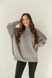 free to roam sweater | grey | s-xl